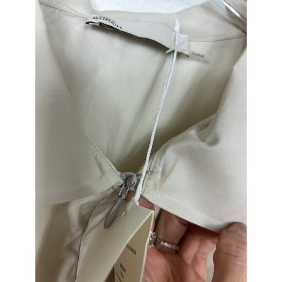 Tory Burch NWT Poplin Polo Dress Pale Sandstone Sz 14 Quiet Luxary Preppy - Picture 9 of 13